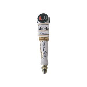 Modelo Especial Beer Tap Handle Miami Hurricanes UM Canes Bar Man Cave Tapper